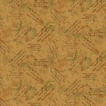 Gold Mixed Media Leaves 8.3 Inch