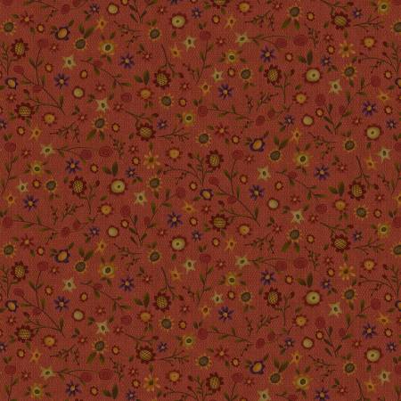 Dark Red Autumn Flower Toss 8.3 Inch