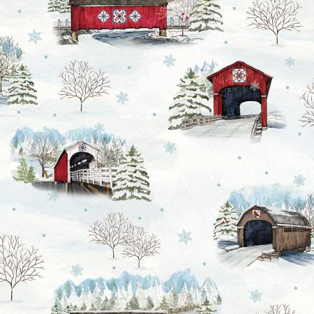 Covered Bridges in Winter Main Snow